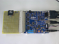 C8051F340-TB＋miniSD手配線基板